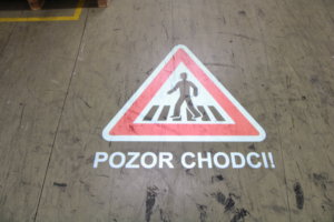 Světelné značení podlah – pozor chodec